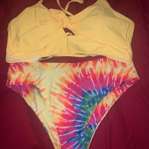 Two piece swim suit